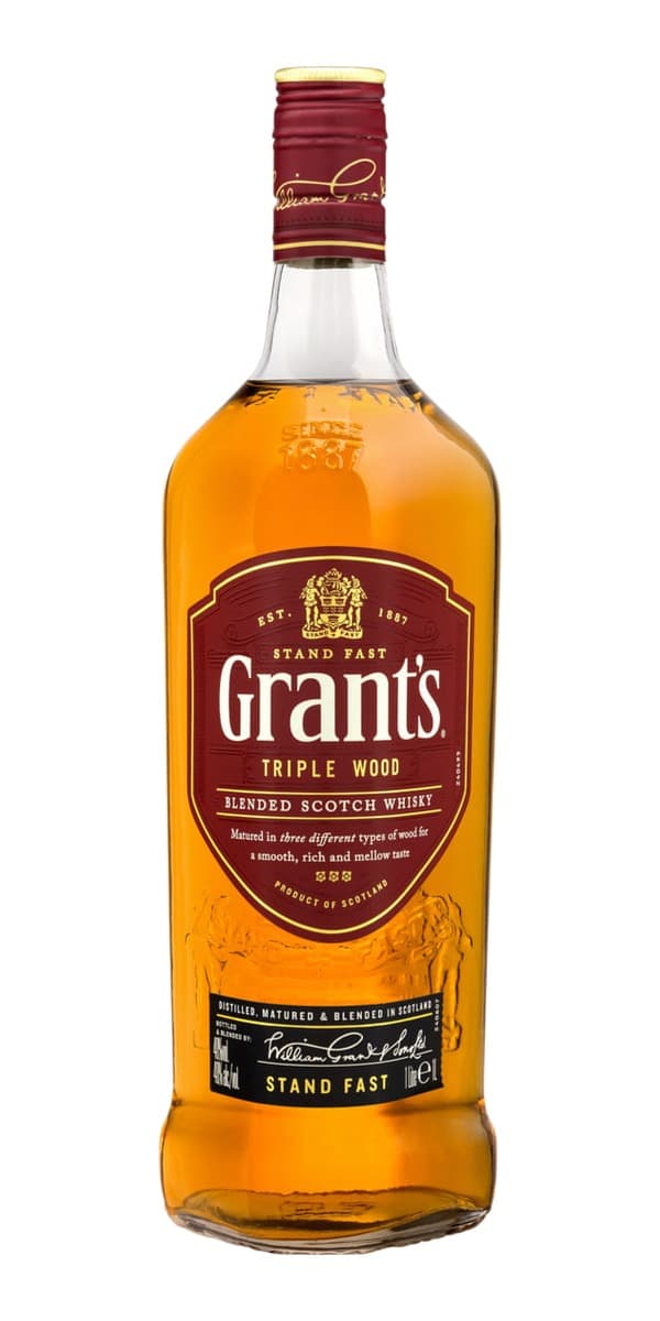 Garrafa de Grant's Triple Wood