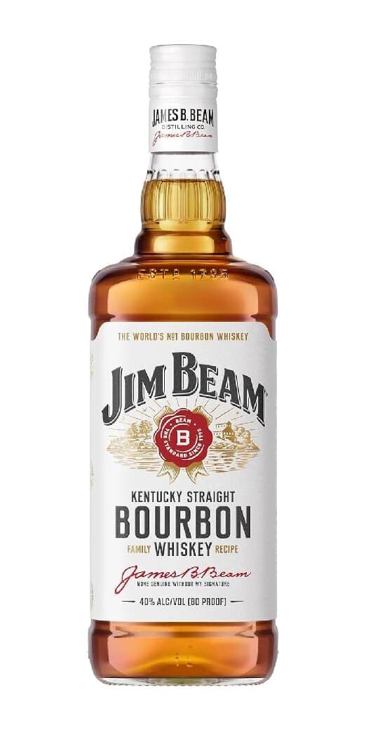 Garrafa de Jim Beam White Label