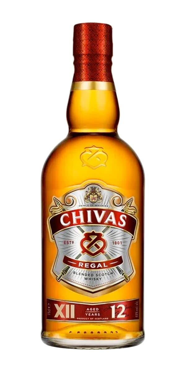 Garrafa de Chivas Regal 12 anos