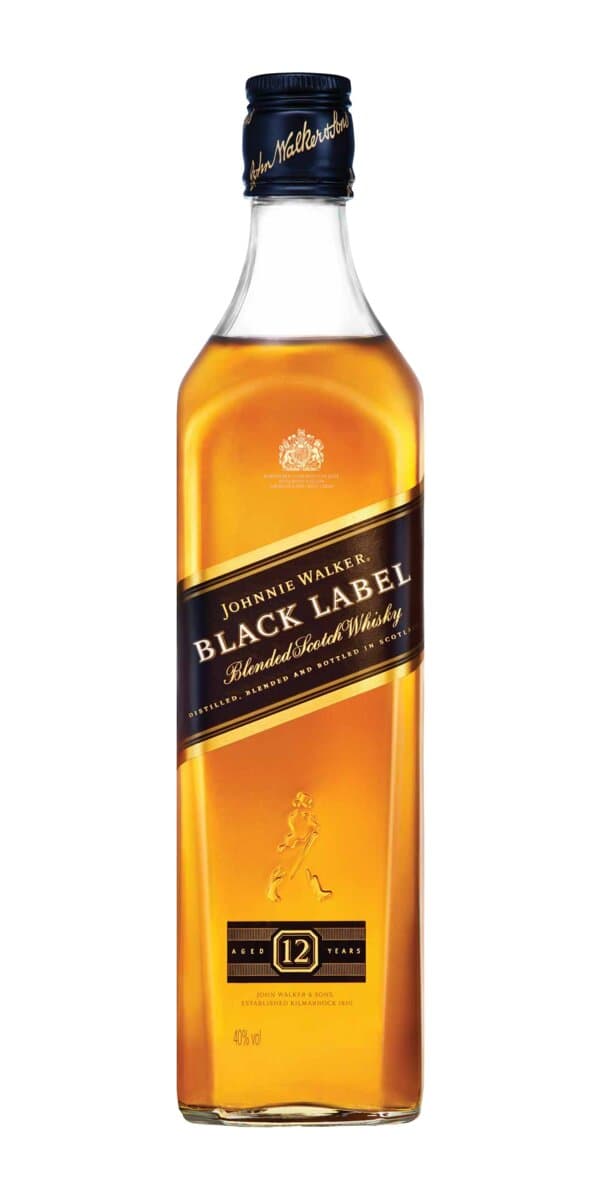 Garrafa de Johnnie Walker Black Label 12 anos